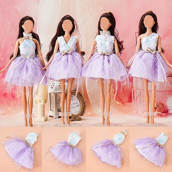 1 комплект Кружевного платья для куклы 1/6 30 см, юбка для балета, танцев, повседневная одежда, праздничная одежда для тряпичной куклы, Аксессуары, Игрушки
