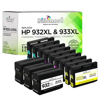 12 УПАКОВОК чернильных картриджей HP 932XL 933XL для принтеров серии Officejet 6100 6600