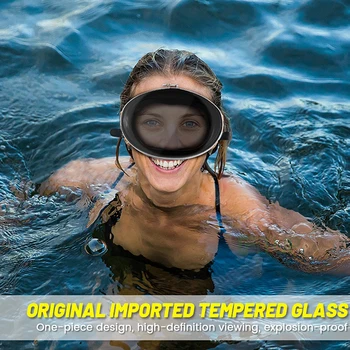 1ШТ Профессиональные маски для подводного плавания, Силиконовые Противотуманные очки для дайвинга, для плавания, рыбалки, Мужские И женские Очки для плавания