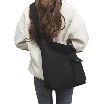 2022 Новые молодежные простые сумки-тотализаторы в корейском стиле, повседневные холщовые сумки-мессенджеры, женские сумки для студентов, учебные курсы, женские сумки