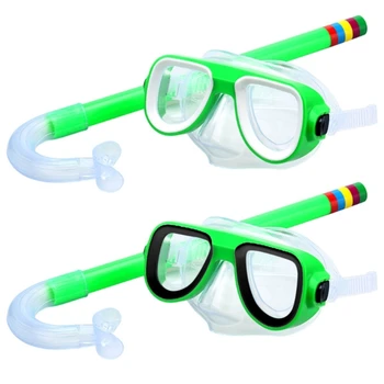 583F Для детей Детский набор для подводного плавания Маска для подводного плавания Плавательные очки Очки с сухими трубками Снаряжение для подводного плавания
