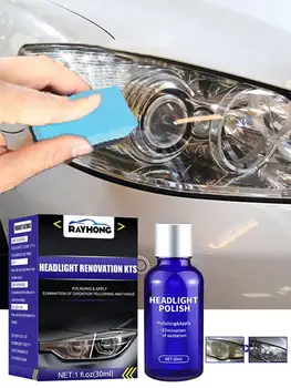 9H Жидкое керамическое покрытие для автомобиля Средство для полировки автомобильных фар и удаления царапин Автомобильное керамическое супергидрофобное стеклянное покрытие