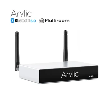 Arylic A30 + Wi-Fi и Bluetooth 5,0 Усилитель мощности звука 30Wx2 Hi-Fi Стерео Беспроводной Усилитель звука bluetooth аудиоприемник