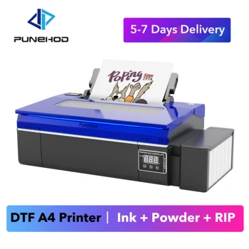 DTF-принтер A4 для прямой печати на пленку L805 для изготовления футболок своими руками с обучающим видео по настройке с использованием видео
