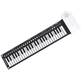 IRIN 49-Клавишное Ручное свернутое пианино, силиконовая Портативная клавиатура, музыкальный инструмент для обучения, складной электронный орган для начинающих