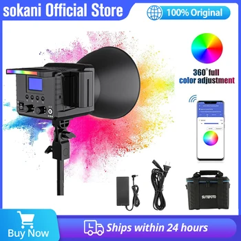 Sokani X100 RGB LED Video Light 2800K-10000 K Студийный свет для фотосъемки, заполняющая лампа для студийных видеофото
