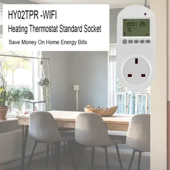 Tuya WiFi Programmable Smart Plug EU WIFI Термостат Электрический подогрев пола 16A Поддержка голосового управления Amazon Alexa Home