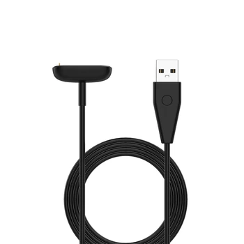 USB-зарядное устройство для Fitbit Charge 5 6 Smart Wtach, магнитный зарядный кабель с кнопкой сброса, зажим для док-станции, подставка для Fitbit Luxe Spe
