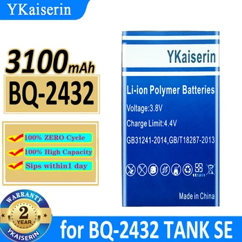 Аккумулятор YKaiserin 3100mAh для BQ BQ-2432 BQ2432 для TANK SE Bateria