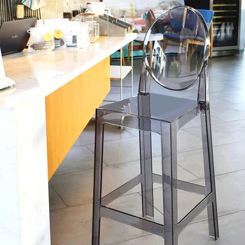 Барные стулья Nordic Banks, Прозрачная Эргономичная стойка, Барные стулья, пластик, Индивидуальная дизайнерская барная мебель Sillas De WZ