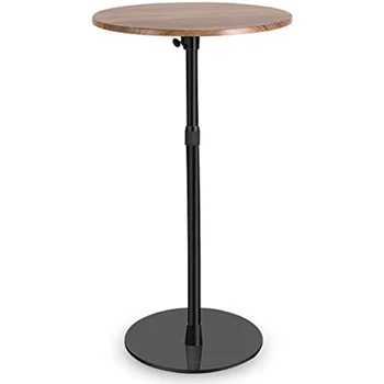 Барный стол ERFEI 15,75 дюймов с маленькой круглой столешницей, Регулируемой по высоте, Многофункциональный приставной барный столик для дома