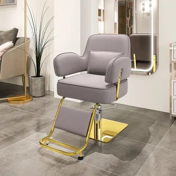 Высококачественное парикмахерское кресло для химической завивки волос, домашнее парикмахерское кресло в стиле ретро, современное кресло для салона, парикмахерская, Комфортная домашняя мебель Barbearia