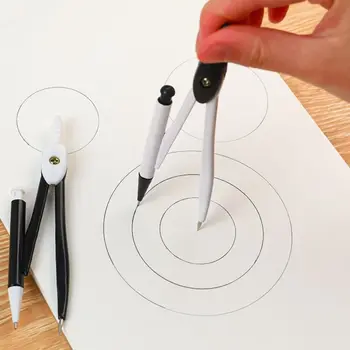 Высокоточный Профессиональный Металлический компас для рисования с карандашными заправками Lead School Compass Drawing Set Насадка для карандаша