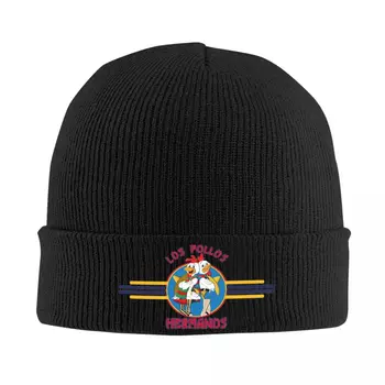 Вязаная шапка Los Pollos Hermanos, Осенне-зимняя шапка-бини, Теплая Новая кепка Breaking Bad для мужчин и женщин