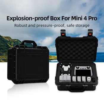 Для MINI 4 PRO Взрывозащищенная коробка, Сумка для хранения, Переносная коробка для хранения, Водонепроницаемая коробка, Аксессуары для дронов