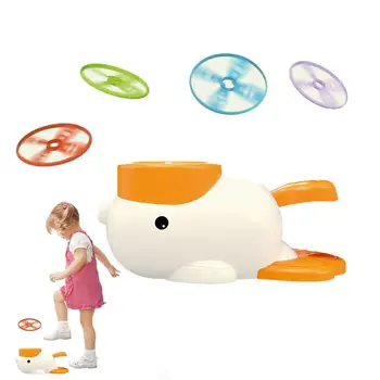 Игрушка-пусковая установка с летающим диском, детские летающие игрушки на открытом воздухе, набор игрушек для запуска уток, детские игрушки на открытом воздухе, семейство летающих игрушек
