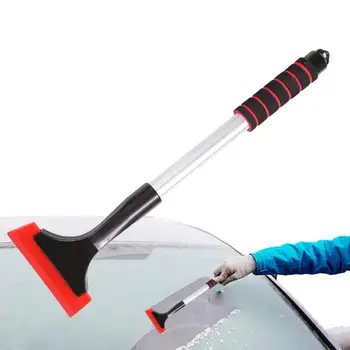 Инструмент для скребка льда на лобовом стекле, автоматическая лопата для льда для автомобиля с эргономичной ручкой, зимний инструмент для удаления снега для заднего стекла автомобиля