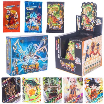 Карточки Dragon Ball Super Collection для детей с фигурками героев аниме Сон Гоку Легенды о супергероях Сайян Вегета IV, Бронзирующая карта заграждения