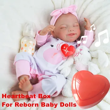 Коробка с Сердцебиением для Кукол Reborn Куклы для Новорожденных с Реалистичным Сердцебиением Сопровождают Детей, Чтобы Облегчить Одиночество Подарки Для Малышей
