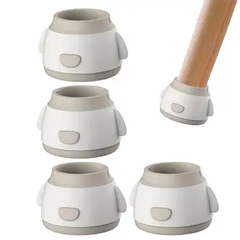 Круглые защитные чехлы для ножек стульев Снижают уровень шума, силиконовые чехлы для ножек мебели, украшения для стульев в гостиной, детской, спальне
