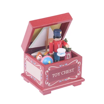 Кукольный домик 1:12 Миниатюрная коробка для игрушек Рождественский Щелкунчик Модель Детские игрушки для ролевых игр Аксессуары для кукольного домика