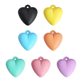 Кулон Сердце свободные бусины DIY ювелирные изделия делая 3D сердце Spacer бисера для ожерелья браслеты материал брелок Шарм