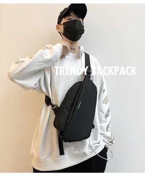 Новая мужская нагрудная сумка, повседневная сумка для путешествий на открытом воздухе, многофункциональная водонепроницаемая сумка-мессенджер, сумка-слинг, сумки через плечо для мужчин