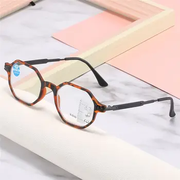 Новые прогрессивные Многофокусные Компьютерные очки для чтения, Блокирующие синий свет, Пружинный шарнир, Многофокальные очки для чтения для женщин и мужчин