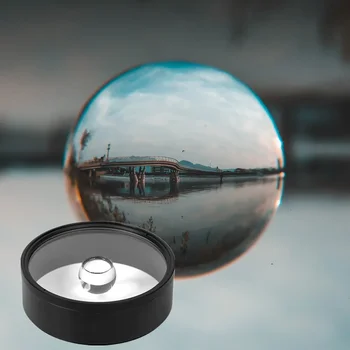 Объектив с одним отражателем 77 мм, стеклянная сфера, Хрустальный рефракционный фильтр, рефракционная фотография для фотокамеры