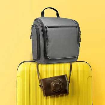 Подвесная дорожная сумка для стирки с серо-черной стойкой к пятнам универсальной сумкой для стирки дорожных принадлежностей для хранения