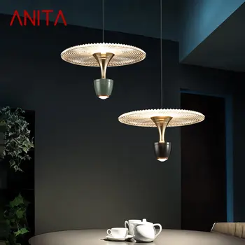 Подвесной светильник ANITA Nordic LED Creative Flower Umbrella, современный подвесной светильник для дома, столовой, спальни.