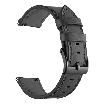 Ремешок для часов из искусственной кожи для Huawei Watch Браслет 22 мм браслет для Huawei Универсальная модель Черный прочный