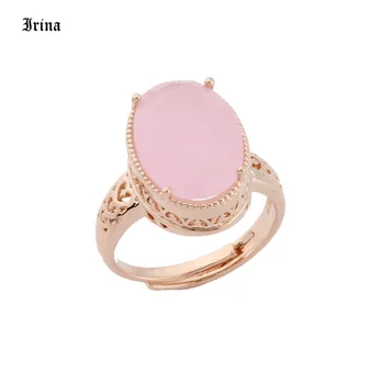 Роскошное кольцо из розового золота 585 пробы с открывающимся дизайном, женское кольцо с кубическим цирконием, Регулируемое ювелирное кольцо из фильма о девушках для женщин и девочек