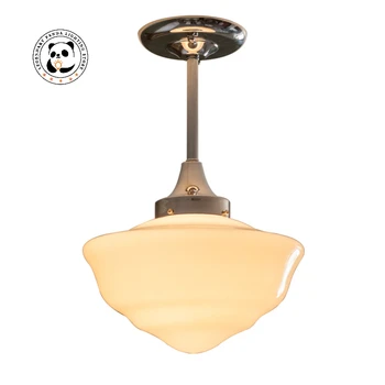 Роскошный Современный потолочный светильник с золотым блеском, светодиодный абажур из железного художественного стекла, подвесной светильник для кухни, Ретро декор, Спальня, Кухонная люстра
