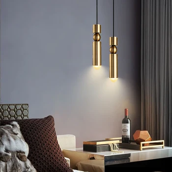 Роскошный золотой светодиодный подвесной светильник, современные светодиодные подвесные светильники для гостиной, спальни, подвесной светильник