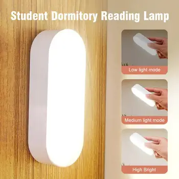Светодиодный ночник Настольная лампа для защиты глаз Книжные светильники с регулируемой яркостью касания USB Перезаряжаемый светильник для спальни в студенческом общежитии
