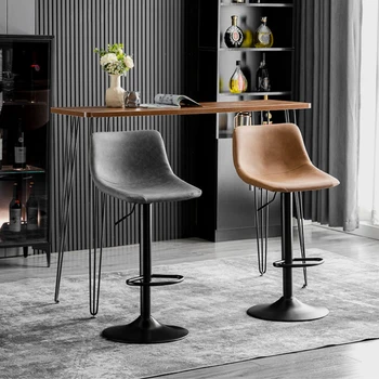 Современный дизайн, барный стул, вращающийся прилавок, обеденный стул для салона, кофейный Ретро Sillas Cadeira Sandalye Furniture HD50BY