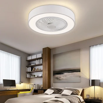 Современный потолочный вентилятор Потолочный светильник с подсветкой вентилятора + пульт дистанционного управления