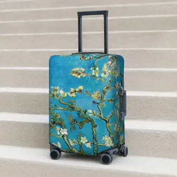 Чехол для чемодана Almond Blossom с изображением Винсента Ван Гога для путешествий, полезный чехол для багажа для отдыха