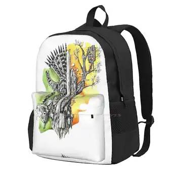 Школьный рюкзак Mask большой емкости, сумки для ноутбуков, фантастическая природа чернильного дерева