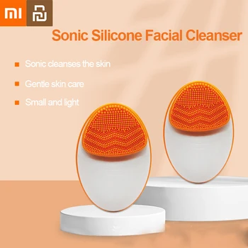 Электрическая силиконовая щетка для лица Xiaomi Youpin Очищающий Массажер для кожи Щетка для лица Вибрационное Звуковое Очищающее средство Для лица с глубокими порами