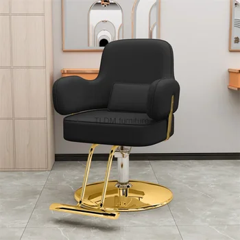 Эстетические Парикмахерские кресла для татуажа и наращивания ресниц, салон роскошного маникюра, парикмахерские кресла с откидной спинкой, Cadeira Barbeiro, Коммерческая мебель YQ50BC