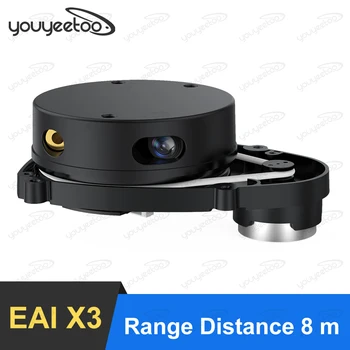 лидар youyeetoo EAI YDLIDAR X3 Угол сканирования 360 ° Дальность действия 8 м Обучающий и исследовательский лидар робота ROS EAI X3 3D реконструкция