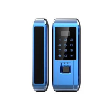 экран офисный цифровой пароль пульт дистанционного управления умный замок для раздвижных стеклянных дверей с отпечатками пальцев
