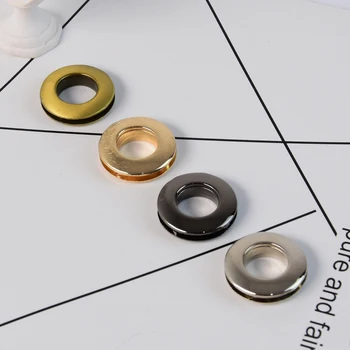 4 комплекта металлических люверсов круглой формы с воздушным отверстием круглой формы, металлические кольца 4 цветов для аксессуаров для сумок # D