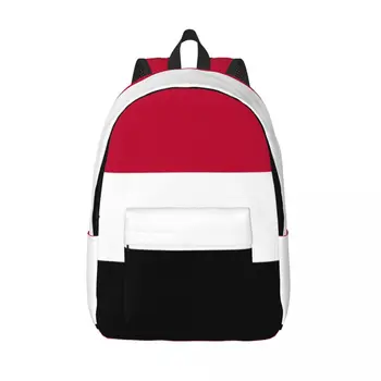 Рюкзак с флагом Йемена, мужской рюкзак для школьников, женский рюкзак для ноутбука большой емкости
